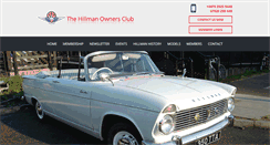 Desktop Screenshot of hillmanownersclub.co.uk